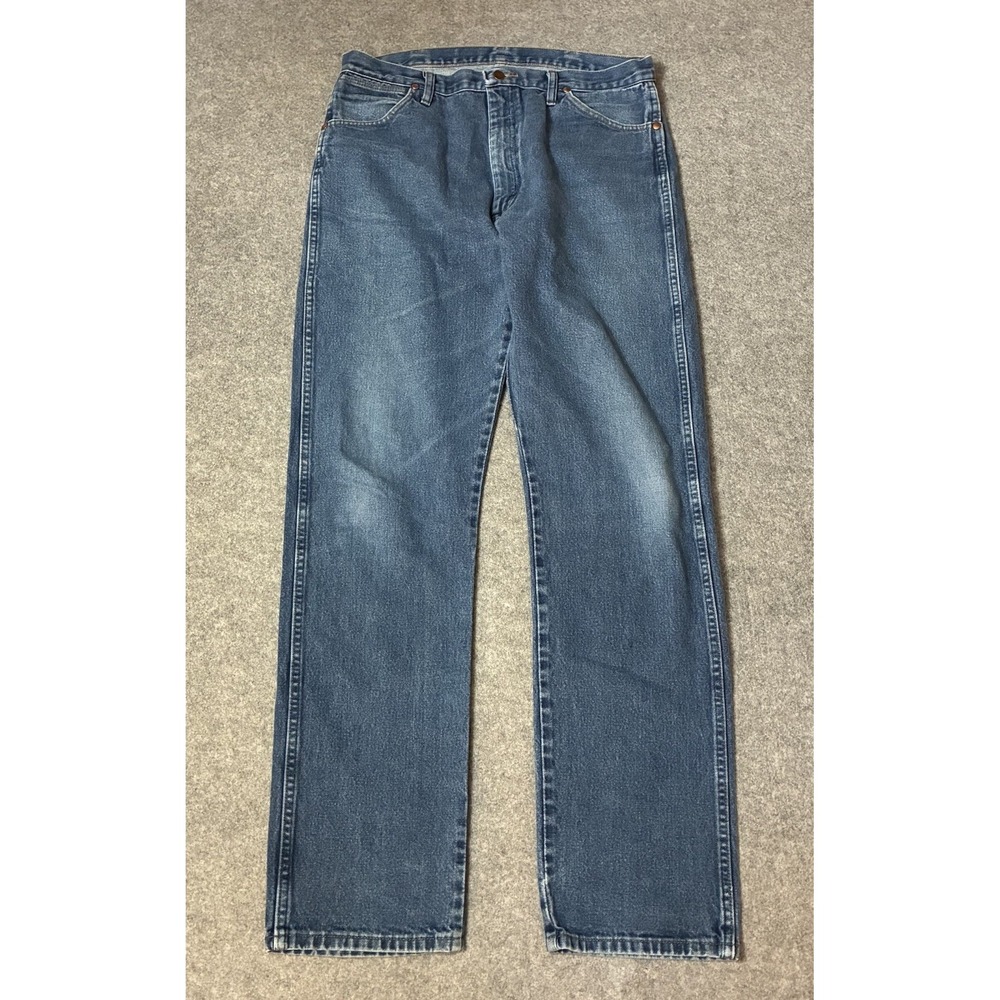 Wrangler Jeans Mens 13MWZ Original Cowboy Cut Boot Denim Tag 36x36 Fits 34x35